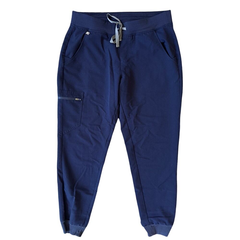 FIGS Zamora High Waisted Jogger Scrub Pants in Navy Size XS Tall